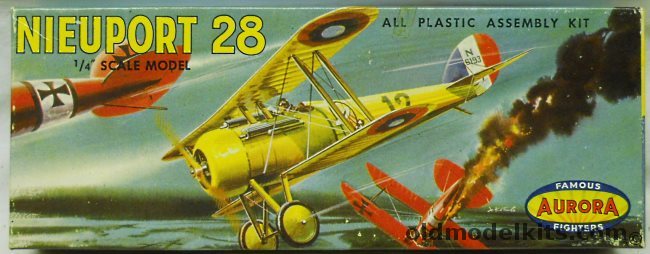 Aurora 1/48 Nieuport 28, 108-69 plastic model kit